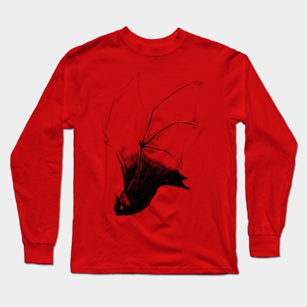 Vampire Bat Long Sleeve T-Shirt by crimmart